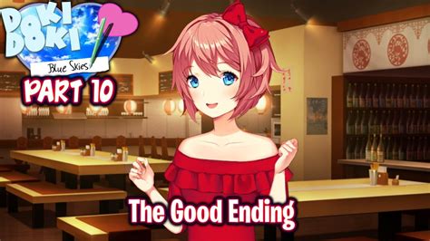 The Good Ending!!!!(Part 10)(Sayori Route)(DDLC Blue Skies MOD) - YouTube