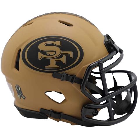 San Francisco 49ers 2023 Salute To Service Riddell Speed Mini Helmet