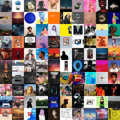 My 2019 10x10 chart! A pretty impressive year with 38,237 scrobbles, and seeing over 50 artists ...