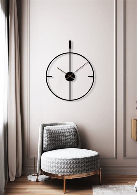 Wall Clock / Black Wall Clock / Minimalist Wall Clock / Design Wall Clock / Minimalist Clock ...