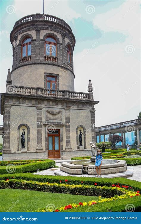 Gardens of the Upper Floor of the Chapultepec Castle Editorial Stock ...