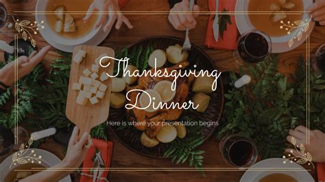 Thanksgiving Dinner Google Slides and PowerPoint Template