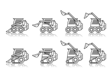 Free Skid Steer Vector 119289 Vector Art at Vecteezy