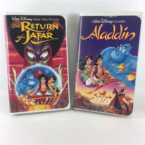 Aladdin & The Return Of Jafar VHS Lot - Walt Disney Classic Movies 717951662033 | eBay