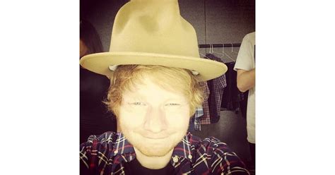 Ed Sheeran said he "stole'd a hat" on Saturday. | Celebrity Instagram Pictures | Weekend of June ...