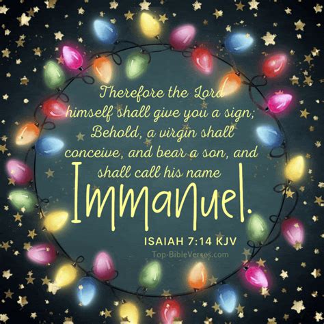 Isaiah 7:14 Christmas Bible Verse GIF Images | Behold, A Virgin Shall ...