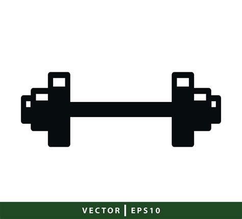 Barbell icon vector logo design template 9458625 Vector Art at Vecteezy