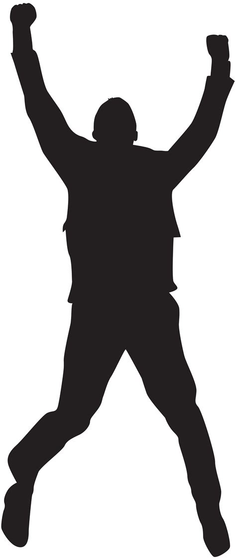 jumping man silhouette png - Clip Art Library