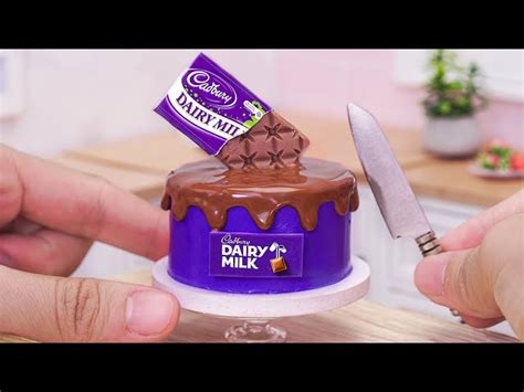 Miniature Dairy Milk Chocolate Cake Decorating from Mini Bakery ...