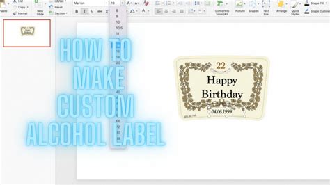 HOW TO MAKE CUSTOM HENNESSY LABEL | CUSTOM ALCOHOL LABEL/BOTTLE - YouTube