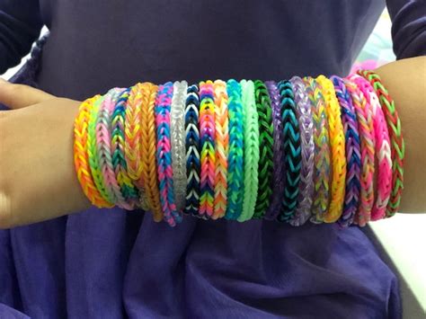 Rubber Band Bracelets Colorful and Customizable | Etsy