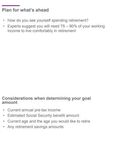 8+ Retirement Goals Templates in PDF | DOC