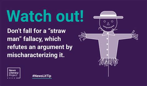 Don’t be blown away by the ‘straw man’ fallacy — News Literacy Project