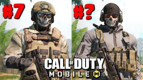 Ranking ALL GHOST SKINS in COD Mobile - YouTube