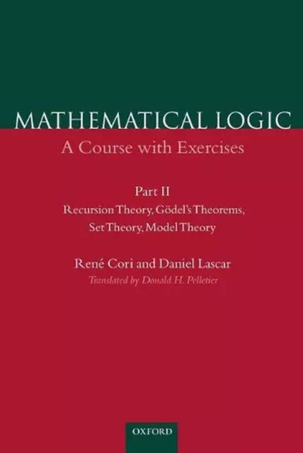 MATHEMATICAL LOGIC: PART 2: Recursion Theory, Godel's Theorems, Set ...