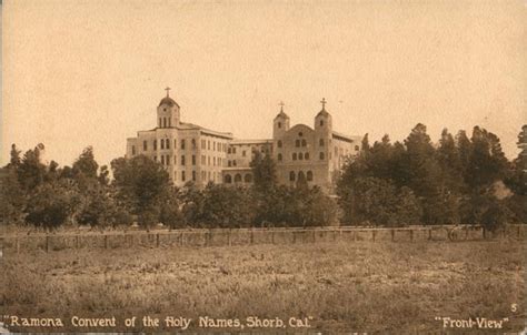 Ramona Convent of the Holy Names, Shorb Los Angeles, CA Postcard