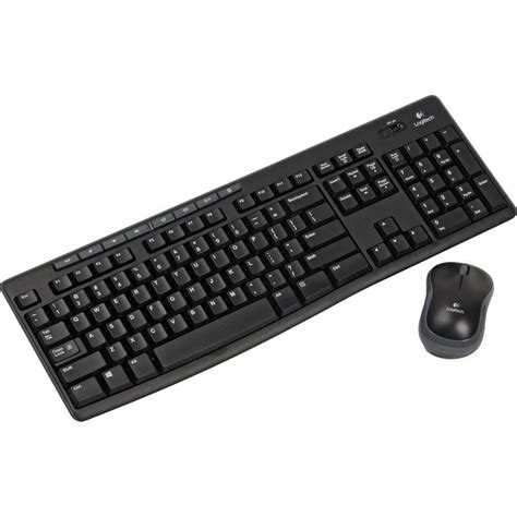 Juego De Teclado Y Mouse Inalámbricos, 2.4Ghz, Color Negro, MK270 Logitech : Precio Costa Rica