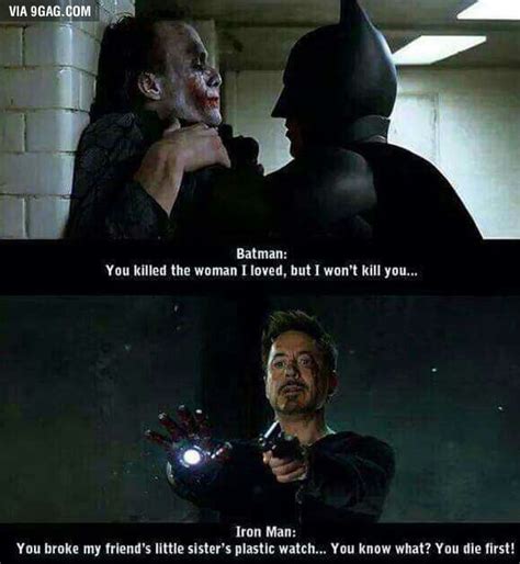 Batman vs Iron Man - 9GAG