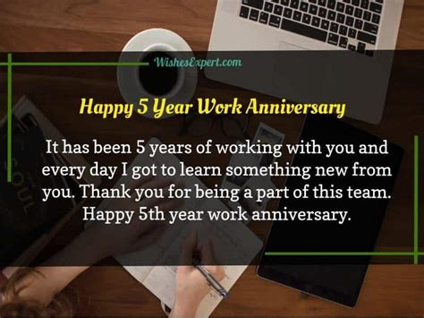 60+ Happy Work Anniversary Quotes With Images