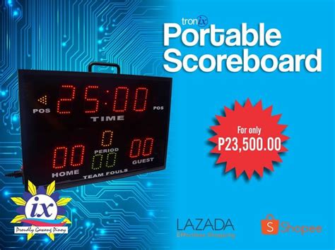 Portable Electronic Basketball Scoreboard