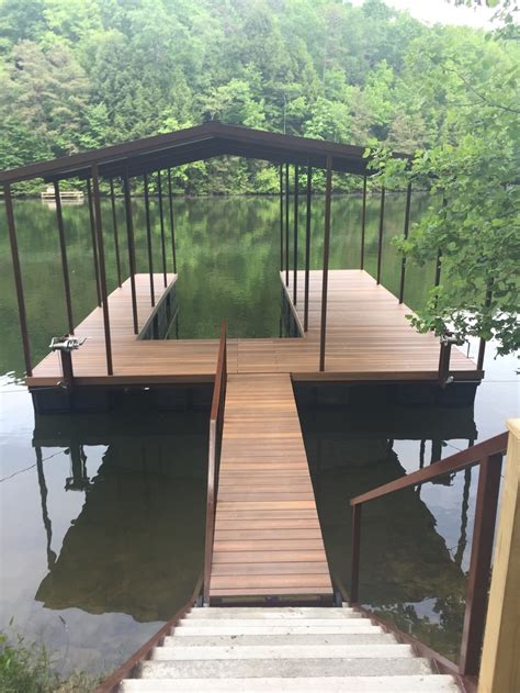 Single Slip Standard Gable Boat Dock / Wood Creek Lake / London,Ky area﻿ - Cocanougher's Dock ...