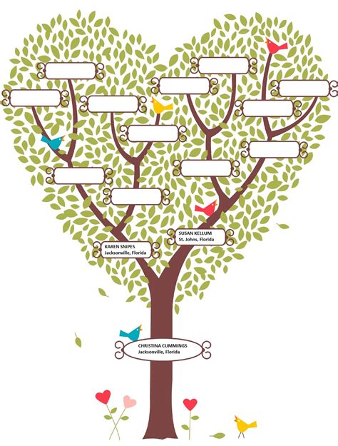 Pix For > Blank Family Tree | Family tree printable, Family tree ...