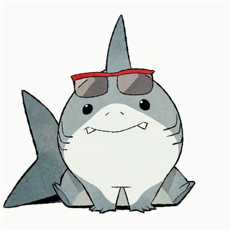 jeff the land shark | Cute drawings, Shark art, Cute shark