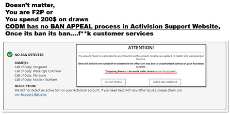 Activision Ban Appeal