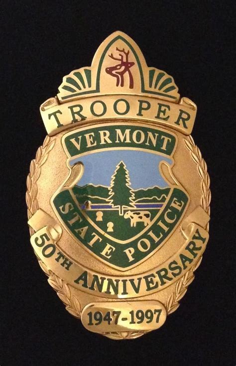 OBSOLETE Vermont State Police Badge Trooper - ELHN Badge Highway Patrol | #1876180938