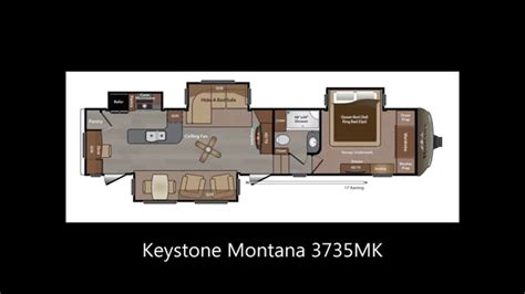 Montana Fifth Wheel Floor Plans - Keystone RV - YouTube