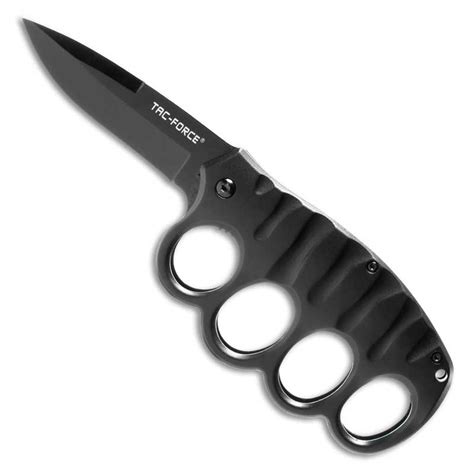 Brass Knuckles Folding Knife