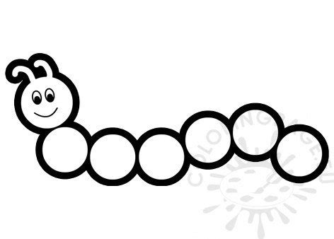 Happy Caterpillar Coloring Page Preschool – Coloring Page