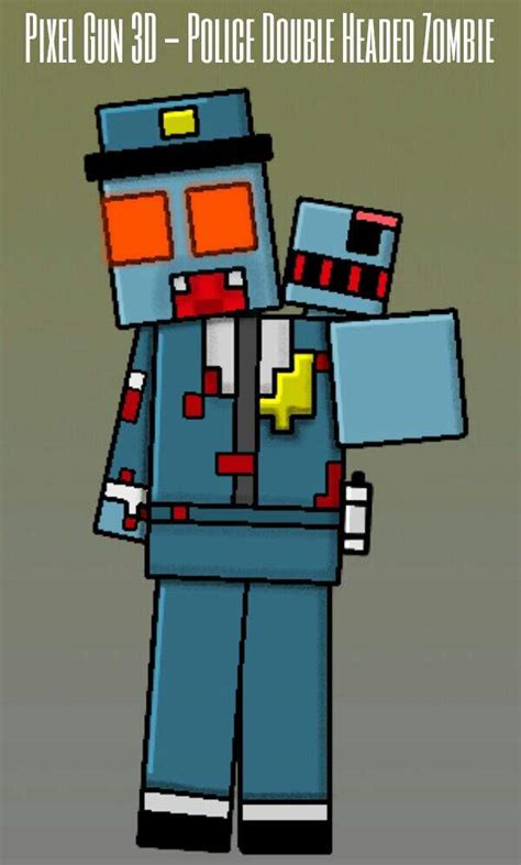 Pixel Gun 3D - Police Double Headed Zombie | Pixel Gun 3D Amino Amino