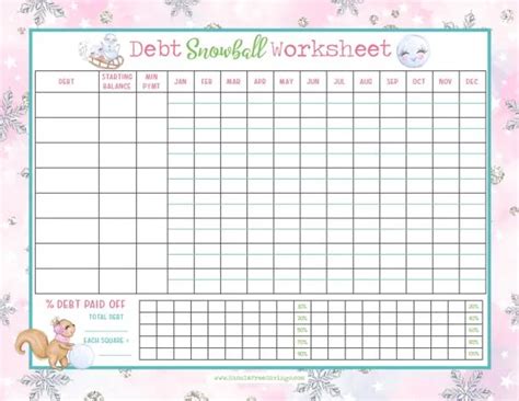 Debt Snowball Concept FREE Printable - Hassle Free Savings