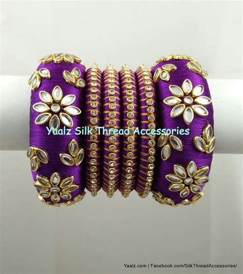 Fabric Bangles, Silk Thread Bangles Design, Silk Thread Necklace, Silk Bangles, Silk Thread ...