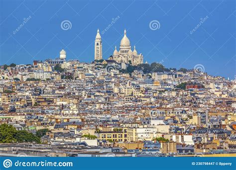 Montmartre Sacre Coeur Church Buildings Paris France Stock Image ...