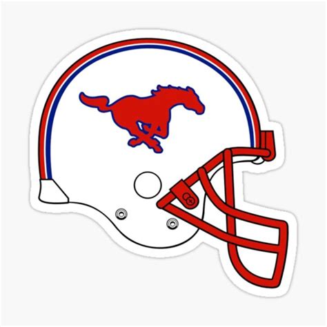 "SMU Football Helmet" Sticker for Sale by one-broke-kid | Redbubble