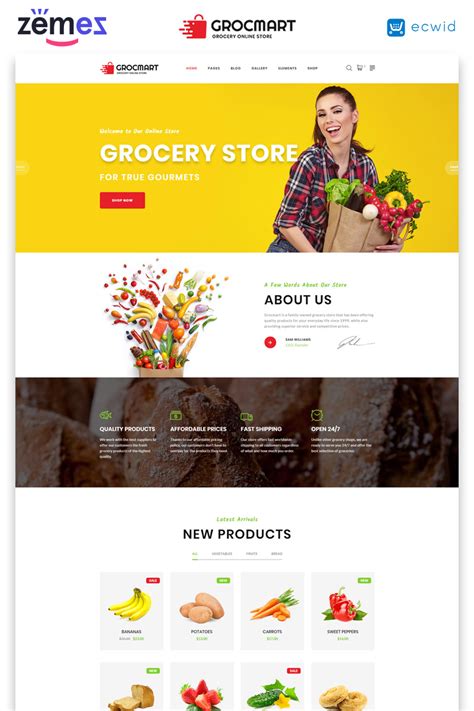 Grocmart - Grocery Store Multipage Classic HTML Website Template