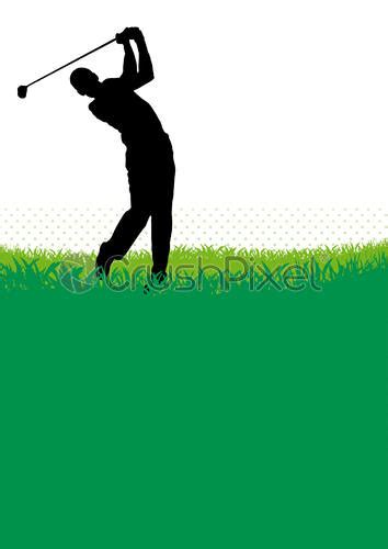 Golf club competition tournament background Vector poster with man playing - stock vector 91126 ...