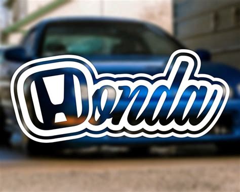 Honda JDM Decal - For Cars - Laptops - Tablets - Binders - Water ...