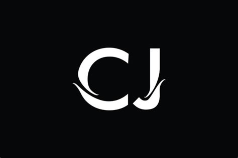 CJ Monogram Logo Design By Vectorseller | TheHungryJPEG.com | Monogram logo design, Monogram ...