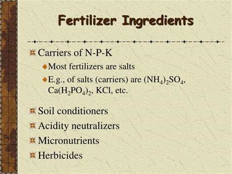 PPT - Fertilizers & Fertilizer Management PowerPoint Presentation - ID:6759936