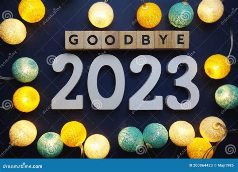 Goodbye 2023 Alphabet Letters On Marble Background Royalty-Free Stock ...