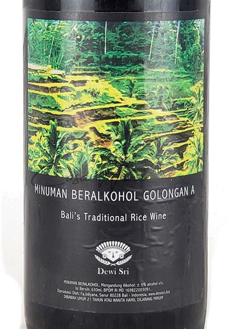 Brem Bali Dewi Sri Golongan A - Casawine - Hidden Gem Minuman Beralkohol