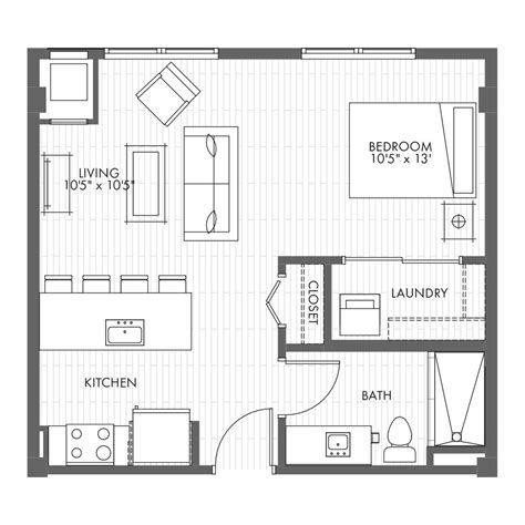 Small Apartment Floor Plan - Image to u