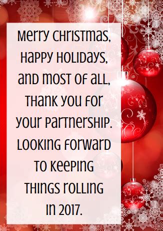 Business Thank You Messages: Examples for Christmas | Business christmas cards, Christmas card ...