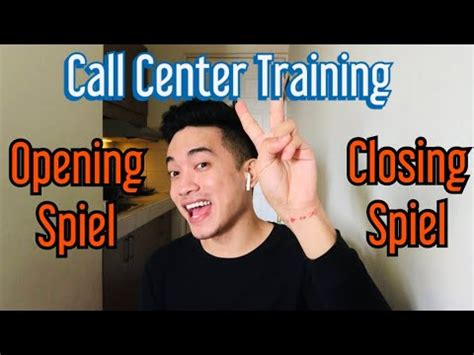 Call Center Training | Opening And Closing Spiel - YouTube