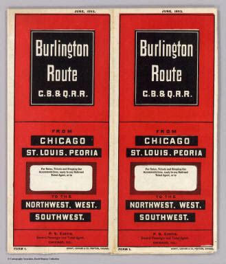 Cover: Burlington Route. / Chicago, Burlington & Quincy Railroad Company / 1893