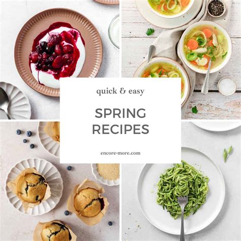 Spring recipes - Encore & More