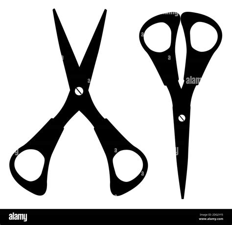 Scissors Icon isolated on white background. Illustration Stock Photo - Alamy